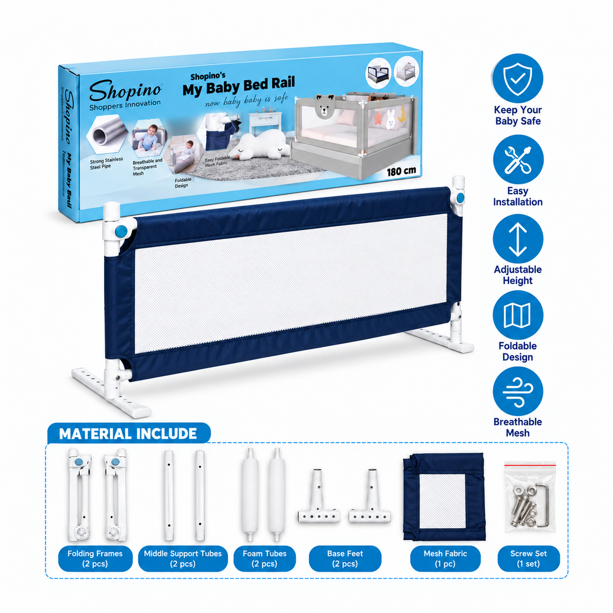 Bed Rail 180 cm