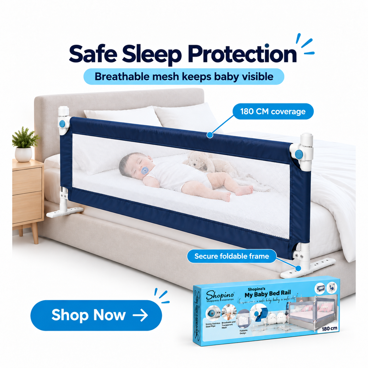 Bed Rail 180 cm